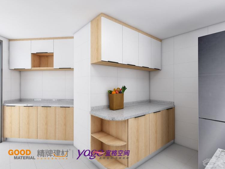看瓷磚的空閑時(shí)間還能改櫥柜方案，方便！ 體驗(yàn)宜格空間現(xiàn)場(chǎng)實(shí)時(shí)修改效果圖