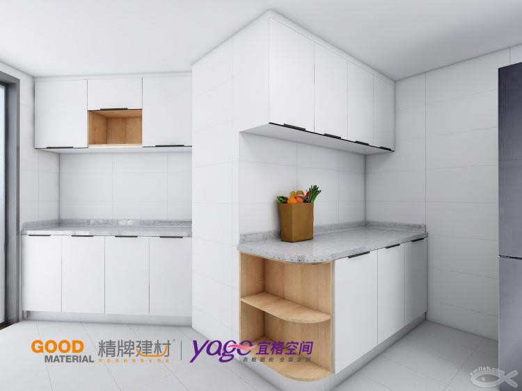 看瓷磚的空閑時(shí)間還能改櫥柜方案，方便！ 體驗(yàn)宜格空間現(xiàn)場(chǎng)實(shí)時(shí)修改效果圖